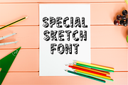 Chalk Scratches - Chalkboard Font, a Sans Serif Font by KiddoGlyphs Studio (Thumbnail 3 of 4)