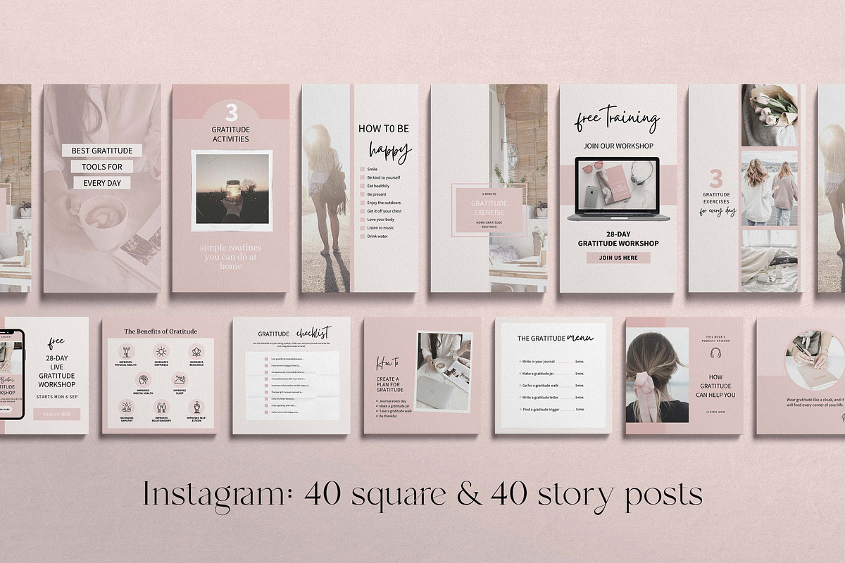 Gratitude Course Creator Canva, a Templates & Theme by Miri Campbell (Photo 10 of 15)