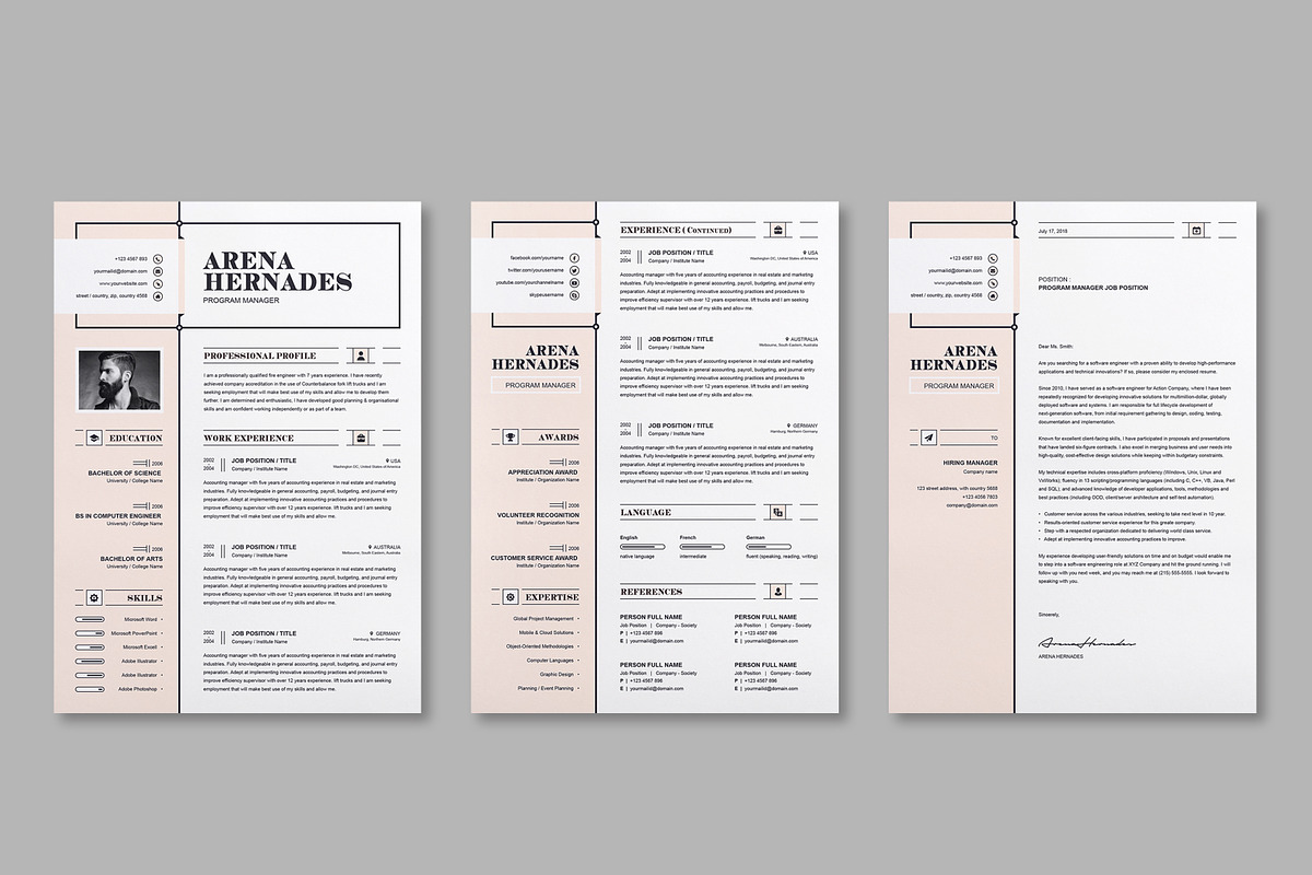 JOB WINNING RESUME - 50 TEMPLATES, a Resume Template by ResumeInventor (Photo 13 of 184)