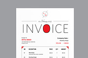 Minimalist Invoice Design, a Stationery Template by MightyDesign (Thumbnail 4 of 8)