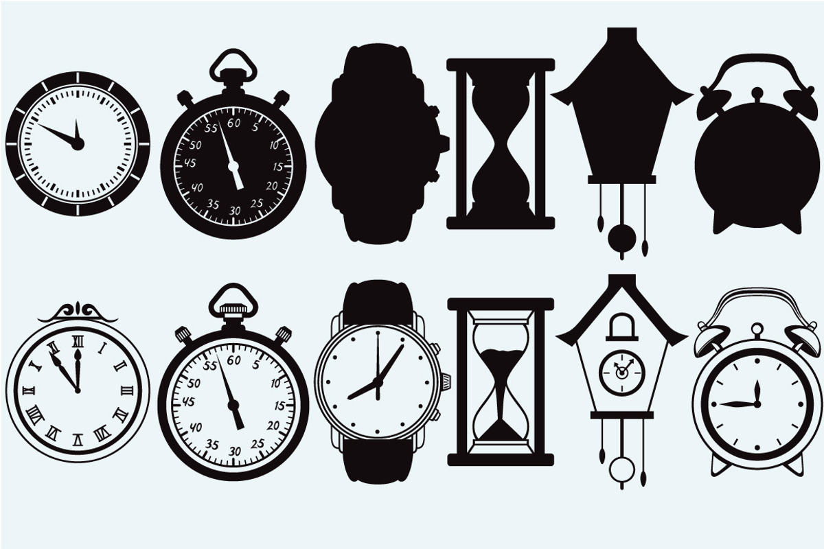 Equipment for measure the time, an Outline Icon by LineworkStock (Photo 3 of 3)