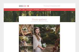 Geeklove - A Wedding WordPress Theme