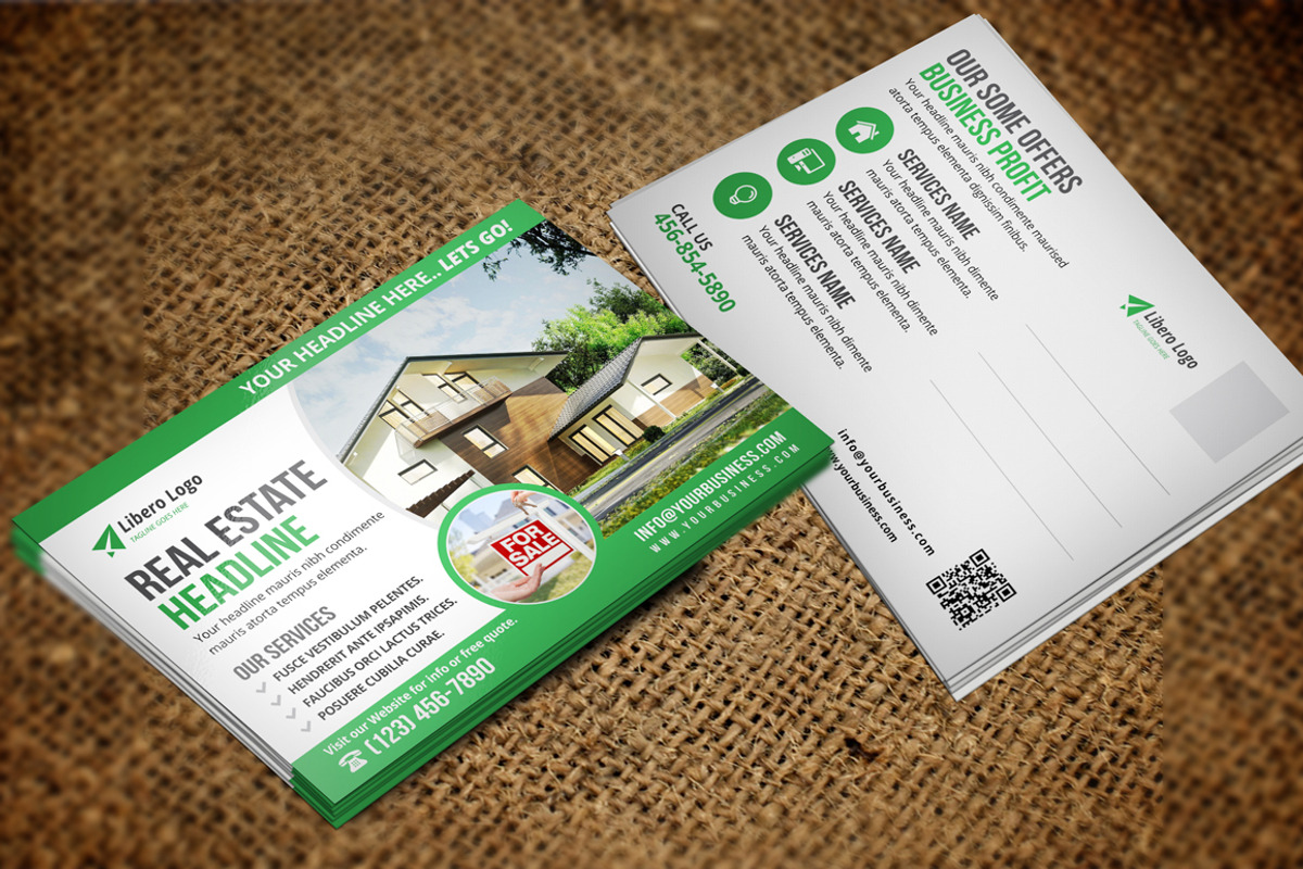 Postcard & Rack card DL Flyer v1, a Card Template by Miyaji75 (Photo 6 of 10)