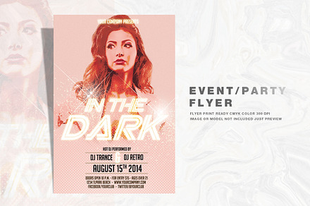 In The Dark Party Flyer