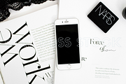 Styled Stock iPhone Mockup PNG, an iPhone Mockup by Girl Boss Stock (Thumbnail 2 of 2)