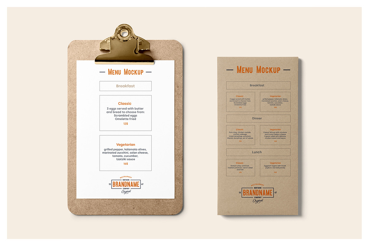Restaurant Stationery Mockups, a Packaging Mockup by MockupForest (Photo 7 of 8)