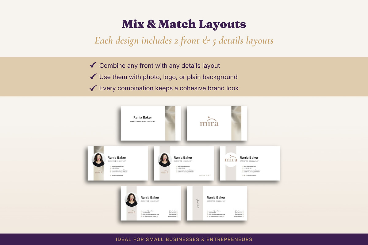 Business Card Templates 6 Designs, a Business Card Template by B2 Studio (Photo 5 of 18)