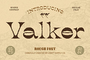 Valker Rough, a Serif Font by Craft Supply Co. (Thumbnail 1 of 8)