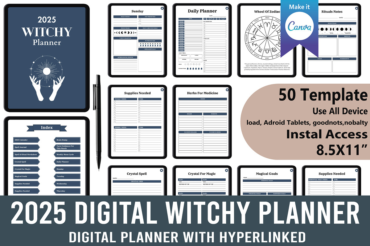 Best Selling 2025 Hyperlinked, a Stationery Template by Designmela01 (Photo 10 of 16)