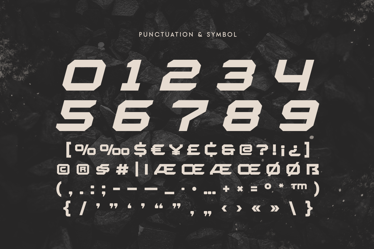 BLARE - Racing Car Modern Font, a Sans Serif Font by Hamz Studio (Photo 7 of 8)