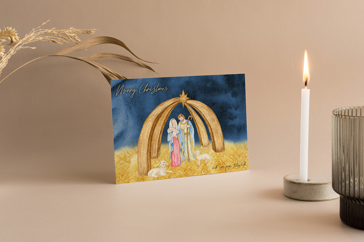 Christmas Nativity scene clipart, an Object Graphic by svetlanaARTdreams (Photo 4 of 11)