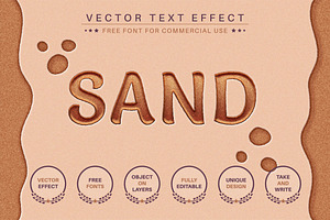 Sand - Editable Text Effect