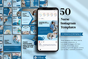 Nurse Instagram Canva Post Templates, a Social Media Template by Snapybiz (Thumbnail 8 of 10)