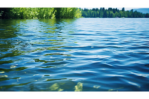 calm lake texture ai generated, a Nature Photo by pikepicture