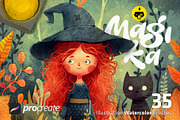 Magika Watercolors for Procreate, a Brush Add-On by Frankentoon Store (Thumbnail 1 of 8)