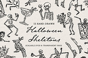 Halloween Clipart Bundle, Spooky Set, a Seasonal Illustration by The October Creative (Thumbnail 3 of 13)