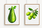 Vegetables Graphic Clipart, an Illustration by Libby Wishes (Thumbnail 2 of 7)