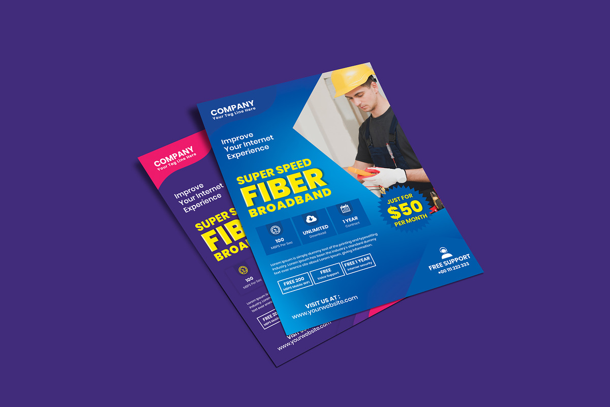 Broadband Internet Flyer, a Flyer Template by RiveupDigital (Photo 1 of 2)