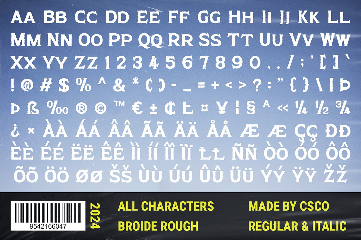 Broide Rough, a Serif Font by Craft Supply Co. (Photo 8 of 8)