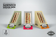 Sandwich Wedge Box Packaging Mockup, a Cups & Container Mockup by INCDesign (Thumbnail 7 of 10)