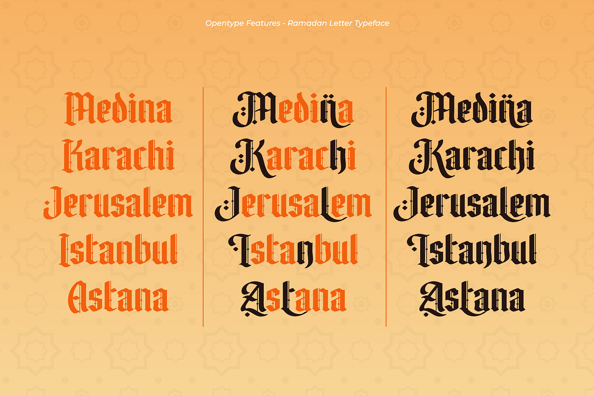 Ramadan Letter, a Symbol Font by Nathatype (Photo 8 of 11)