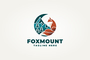 fox and crescent moon logo, a Branding & Logo Template by Blazybone (Thumbnail 1 of 2)