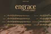Engrace serif font family typeface, a Serif Font by Angele Kamp (Thumbnail 10 of 13)