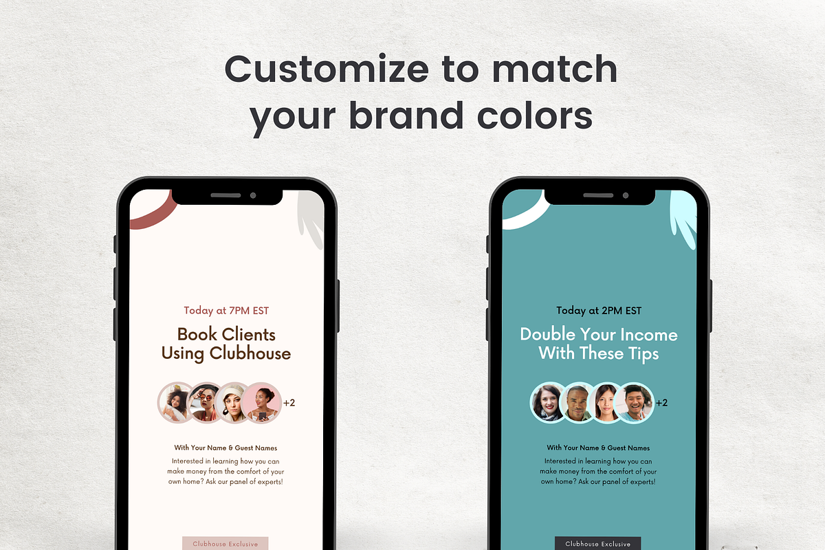 Clubhouse Templates for Instagram, a Social Media Template by Roger Coles (Photo 5 of 6)