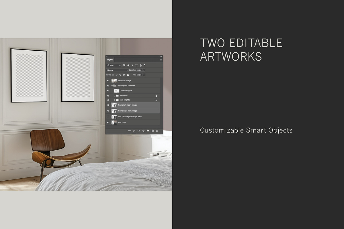 Paris Home | Bedroom No. 3 Mockup, a Household Mockup by Blixa 6 Studios (Photo 6 of 8)
