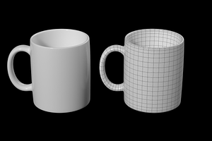 Coffee And Tea Ceramic Mug Base Mesh