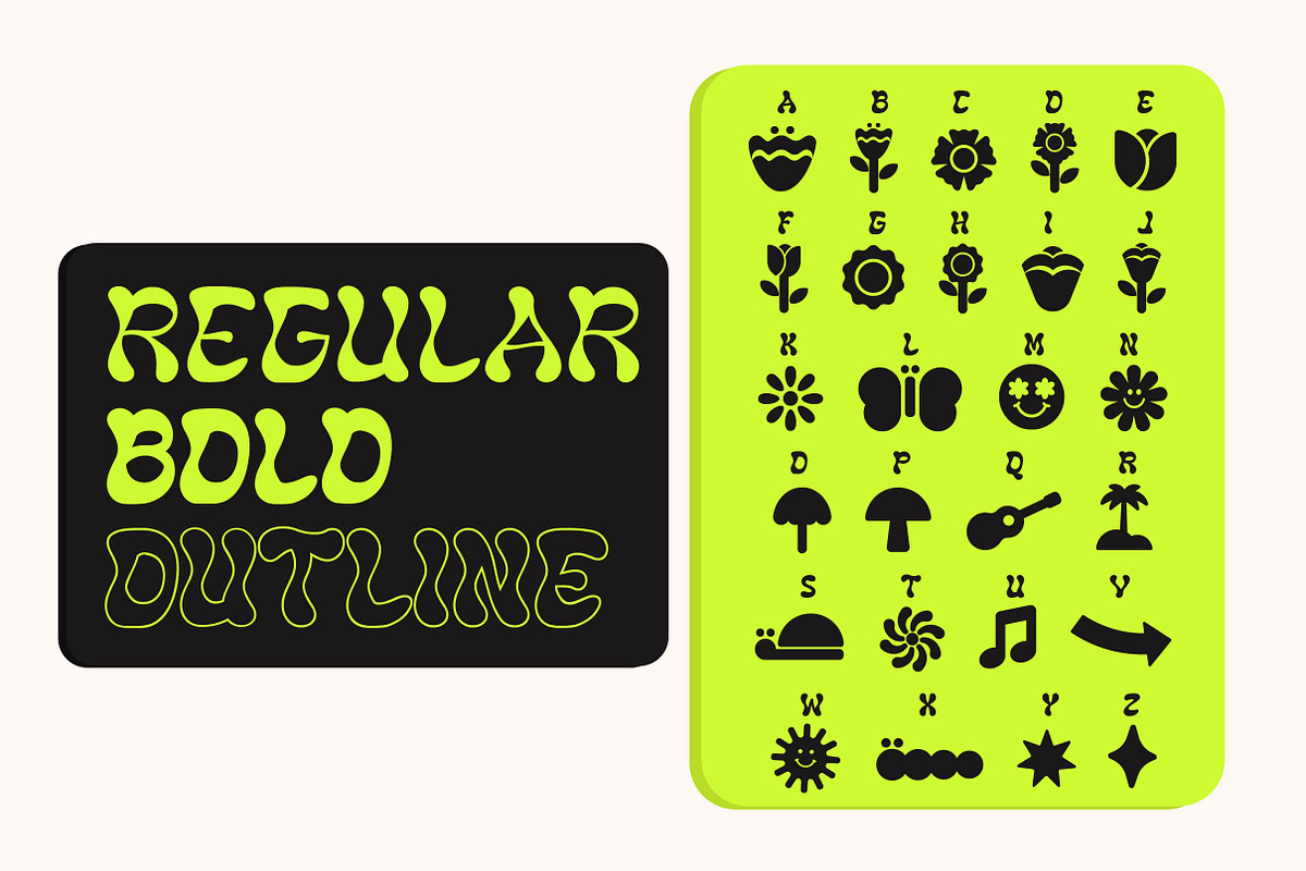 KARN - Display Typeface & Dingbats, a Sans Serif Font by Typebae (Photo 2 of 10)
