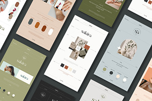 Sakira | Brand Mood Board Kit, a Branding & Logo Template by Templeste