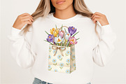 Watercolor Crocuses Clipart Bundle., an Illustration by SVGArt (Thumbnail 7 of 9)
