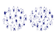 150+ Isometric Line People Set, a Person Illustration by Vector_Art (Thumbnail 13 of 16)