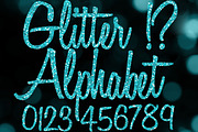 Blue Glitter Alphabet Clipart PNGs, an Object Graphic by Paper Element (Thumbnail 1 of 5)