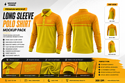 Long Sleeve Polo Shirt Mockup Pack, a Shirt Mockup by Mockup Power (Thumbnail 2 of 4)