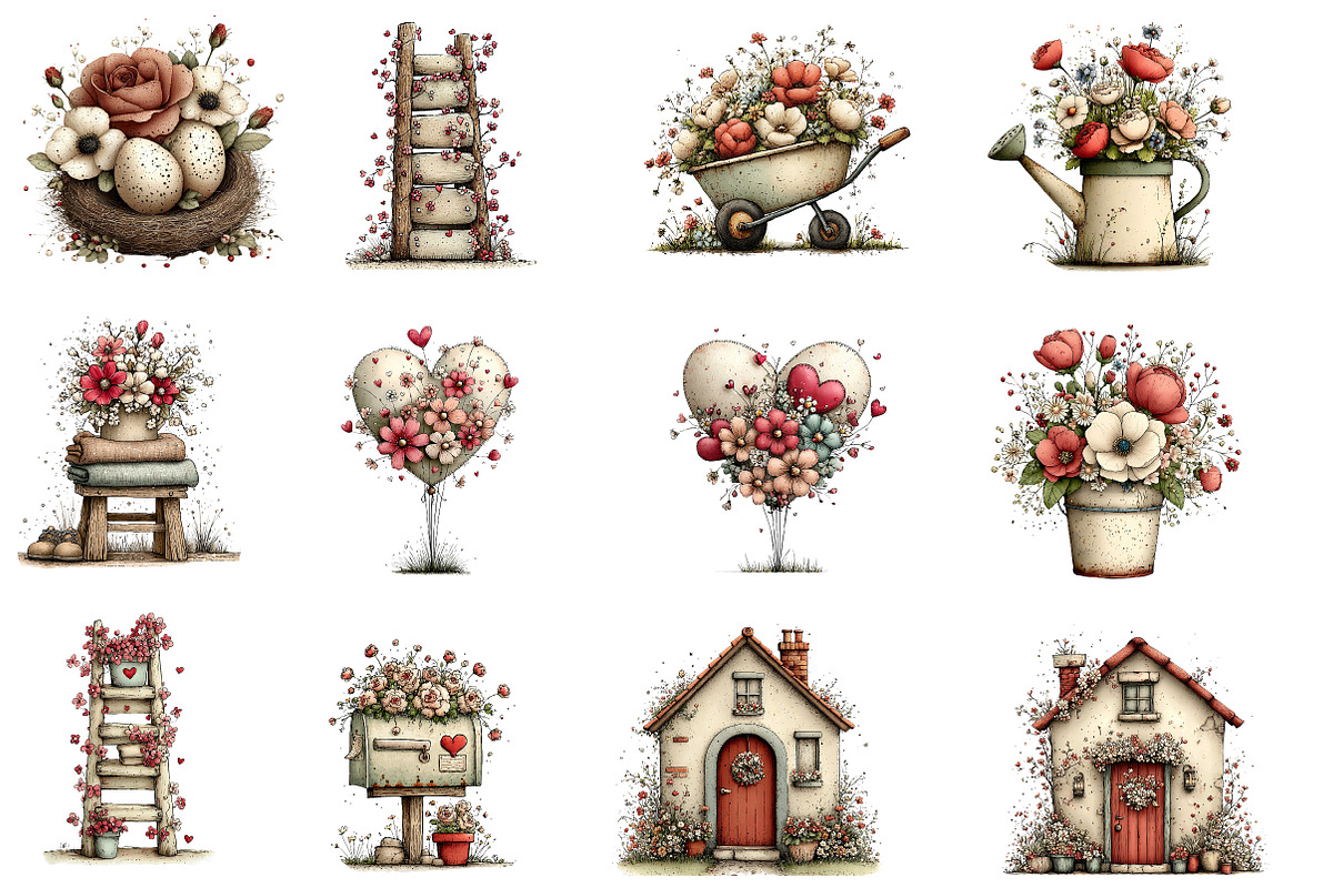 Floral Farmhouse Life Sublimation, an Illustration by Designworld (Photo 3 of 6)