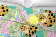 Multicoloured jungle leopards flower, a Pattern Graphic by Cotton Melon pattern Shop (Thumbnail 4 of 5)