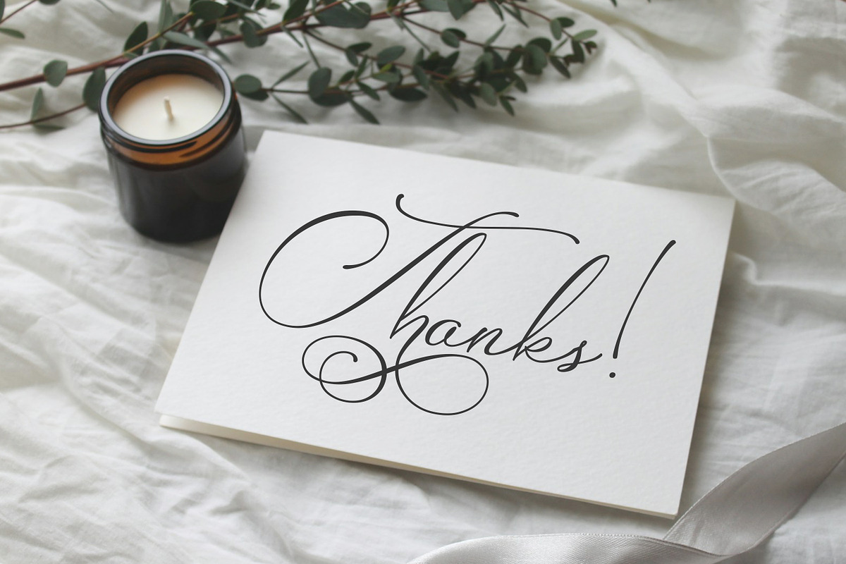 Fingline – Classic Calligraphy Font, a Script Font by Imiftype Studio (Photo 3 of 10)
