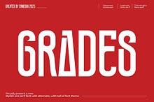 Grades | Modern Tall Sans Serif Font