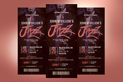 Jazz Concert Ticket Template, a Card Template by Godserv Designs (Thumbnail 6 of 9)