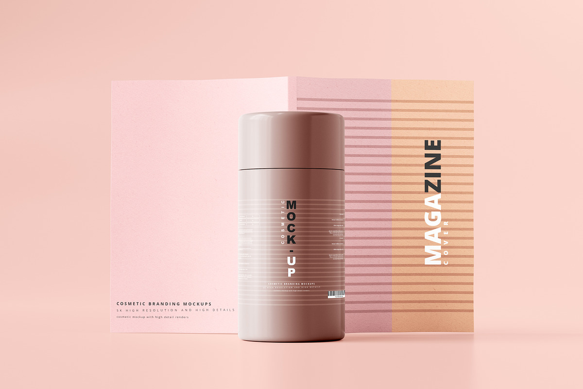 250+ Cosmetic Branding Mockup Bundle, a Cups & Container Mockup by pmvch (Photo 188 of 273)