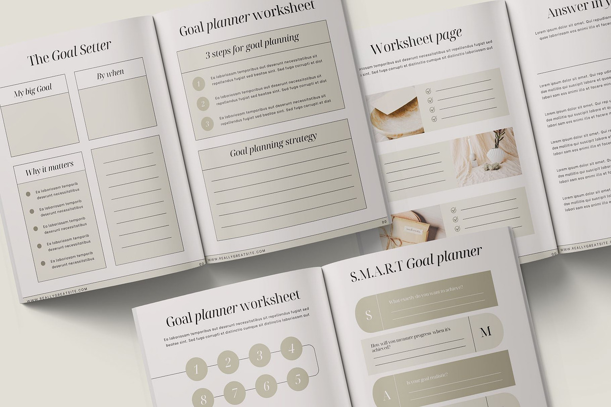 Clara Course Workbook Canva Template, a Templates & Theme by BoldNStudio (Photo 10 of 16)
