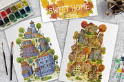 Sweet home posters, a Decorative Illustration by kateja (Thumbnail 1 of 4)