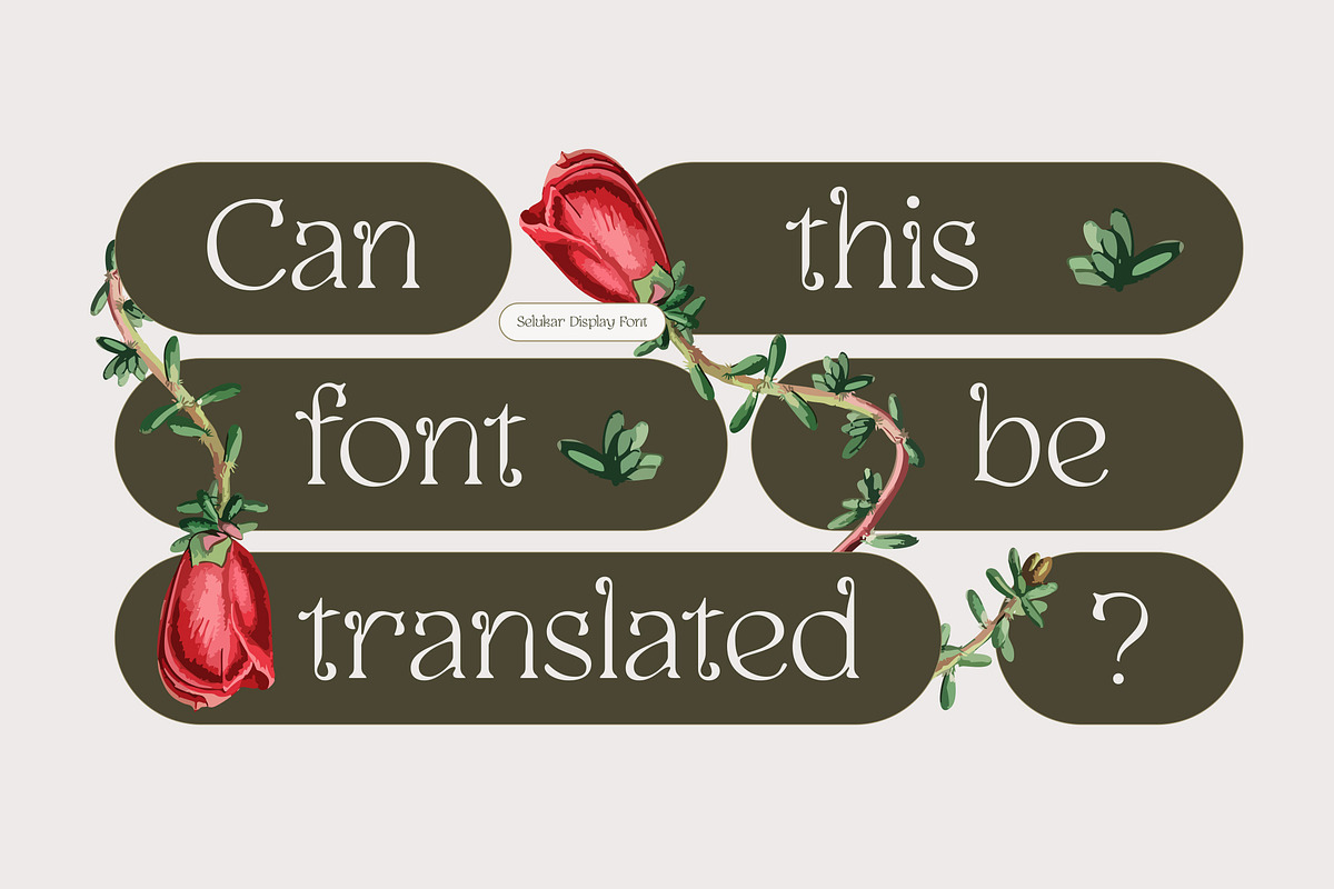 Selukar - Vintage Display Serif Font, a Serif Font by Artflorara (Photo 2 of 15)
