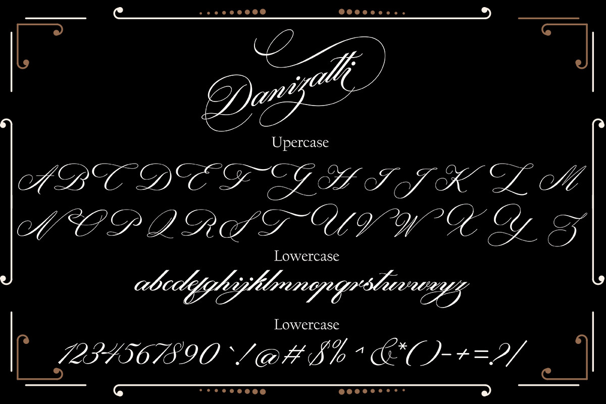 Danizatti script, a Script Font by Slex Studio (Photo 8 of 10)