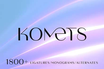 Komets - Ligatures Font, a Sans Serif Font by Arbuz