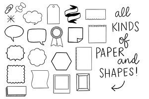 Procreate Stamp Shapes Set Vol.3