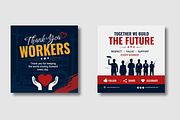 Labour Day Awareness Social Post, a Social Media Template by MightyDesign (Thumbnail 5 of 8)