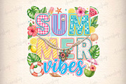 Tropical Summer Vibes Floral Png,, an Illustration by CreationArt (Thumbnail 5 of 5)